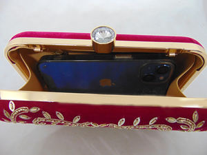 Bolso tipo clutch bordado a mano al por mayor de la India - Product Image 5