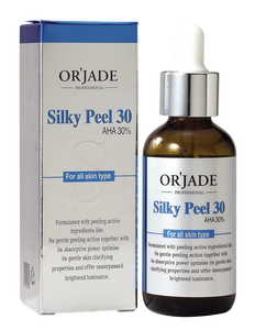 ออร์เจด ซิลค์ เอเอชเอ 30% ผลิตภัณฑ์บำรุงผิวหน้าสูตรฟื้นฟูจากเกาหลี ผลิตภัณฑ์ความงาม ได้รับมาตรฐาน GMP รับผลิตแบบ OEM และรับผลิตแบบ Private Label - Product Image 1