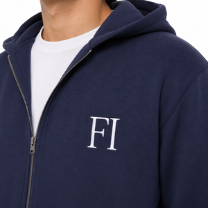 Heavy Fleece Sweatshirt <b>Zip</b> Hoodies Jogger Set for Men Warm Winter Tracksuit with Drawstring Pants OEM Custom Color & Logo BULK - Product Image 5