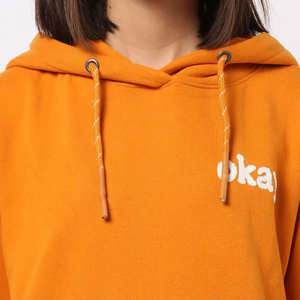 Sudadera con capucha gráfica naranja para mujer, informal, de forro polar suave, para uso diario, top de moda de invierno - Product Image 4