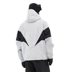 The Norrth Face Custom <b>Men</b> Grey Black Waterproof Ski Jacket Hooded Winter Thermal Snowboard Coat Outdoor Sports - Product Image 3