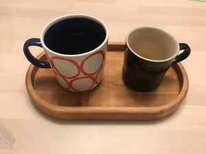Plateaux de rangement modernes en bois de manguier de haute qualité avec poignées, grands plats de service de qualité supérieure pour la maison, le petit-déjeuner, le café et les réceptions - Product Image 4