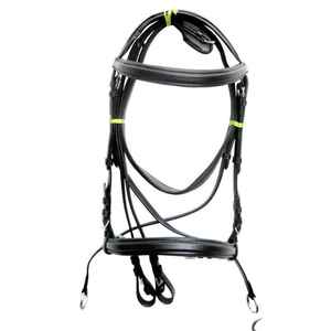 Brida para Caballo de Primera Calidad con Costuras Decorativas |   Brida Ligera con Banda para la Frente y Banda para la Nariz |   Equipo Ecuestre de Moda a Precio de Mayoreo - Product Image 1