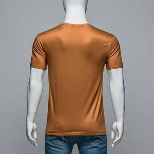 T-shirt pour homme de haute qualité à col rond, 100% coton, manches courtes, séchage rapide et respirant, vêtement tricoté à prix avantageux - Product Image 3