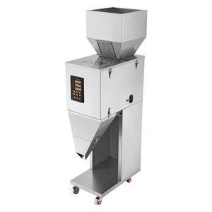 Machine de remplissage automatique de particules en acier inoxydable avec contrôle par pesage et pédale, capacité de 0,022 à 2,2 lb / 10 à 1000 g - Product Image 1