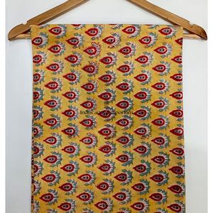 Tela de Algodón Cambray Estampada a Bloques 60x60, Tela de Algodón con Estampado Tradicional Jaipuri - Product Image 6