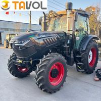 Tracteur à roues TAVOL 140HP 4WD avec moteur Weichai, boîte de vitesses, moissonneuse-batteuse et machine à planter le riz
