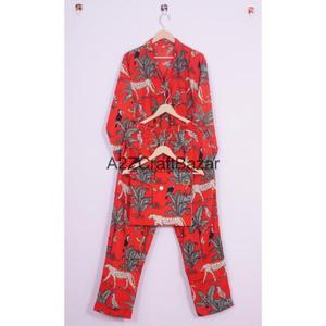 ชุดนอนผู้หญิงขายส่ง ชุดนอนผ้าโมดอล ชุดนอนและชุดลำลอง ชุดนอนผ้าฝ้ายสั่งทำพิเศษ แขนยาว เนื้อผ้านุ่ม - Product Image 5