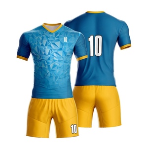 Camiseta de fútbol de secado rápido para adultos con logotipo personalizado, camiseta de fútbol de entrenamiento de poliéster, impresión por sublimación, servicio OEM para uniformes de equipo - Product Image 4