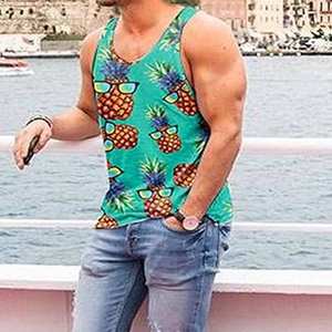 เสื้อกล้ามคอกลมสีอ่อนสำหรับผู้ชายขายดีที่สุด เนื้อผ้านุ่ม ระบายอากาศได้ดี เหมาะสำหรับออกกำลังกาย ราคาสุดคุ้ม - Product Image 5