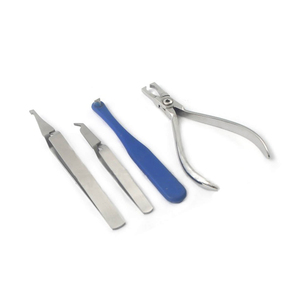 Juego de Herramientas de Ortodoncia, 6 Piezas: Alicates para Colocar Ligaduras Elásticas, <span class=keywords><strong>Pinzas</strong></span> para Sujetar y Retirar Brackets, Empujador de Bandas - Product Image 2