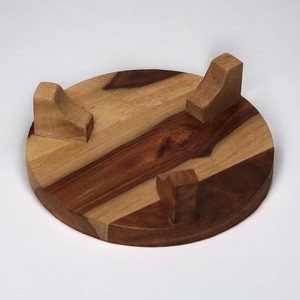 Juego de lujo de madera para Roti Chakla Belan, tabla redonda para enrollar con soporte para hacer tortillas, chapati y masa de pizza, venta al por mayor. - Product Image 5
