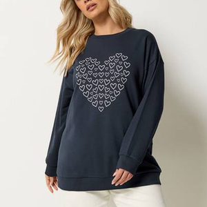 Sweat à capuche personnalisé pour femme, impression graphique DTG, polyester/coton, manches longues, pull-over décontracté, vêtements de streetwear tendance - Product Image 3