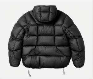 Veste matelassée à capuche personnalisée, imperméable, coupe-vent, écologique, avec rembourrage en coton, mélange polyester/coton, design unisexe pour l'hiver - Product Image 5