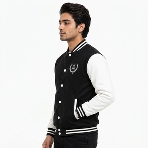 Chaqueta Varsity Premium de Alta Calidad, Ropa Exterior Informal con Ajuste Cómodo, Tela Resistente, Puños Acanalados, Bordado Personalizado - Product Image 6