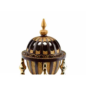 Traditional Elite Indian Religious Eco-Friendly <b>Bakhoor</b> Incense Burner for <b>Oud</b> Chips Showcasing Authentic Design and Rich Aroma - Product Image 1