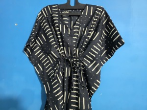 Vestido Kaftán Negro para Dama de Honor, Talla Grande, Estilo Boho, Kimono Maxi, Poncho Largo, Vestido de Fiesta Africano Bohemio - Product Image 3