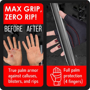 Non <b>Slip</b> Fitness Gloves with Palm Cushioning for Weight Training Bodybuilding & Exercise Heavy Duty Gym Glove with Wrist Support - Product Image 6