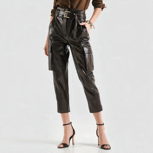 Pantalones de Motociclista de Cuero PU para Mujer, Transpirables, a la Moda, para Verano e Invierno - Product Image 1