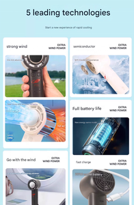 GONGTIAN F35 Bladeless Rechargeable Battery Operated Outdoor Plastic <b>Handheld</b> <b>Fan</b> with Instant Cooling - Product Image 2