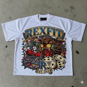 เสื้อยืดโอเวอร์ไซส์ลายกราฟิก พิมพ์ลายตามสั่ง ผ้าฝ้าย แฟชั่นสตรีท สวมใส่สบาย ผู้ผลิตเสื้อผ้าสตรีทแวร์ เสื้อยืดยูนิเซ็กส์ - Product Image 3