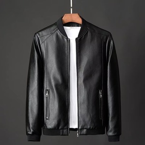 Best Quality Men's Genuine <b>Leather</b> <b>Jacket</b> for Fall and <b>Winter</b> High Street Style Plain Dyed - Product Image 5