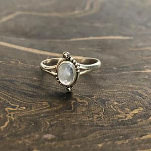 Dainty Moonstone Fashion <b>Ring</b> 2.3 Grams Weight - Product Image 1