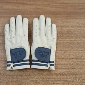 Gant de golf en cuir Cabretta personnalisé OEM, adhérence douce, respirant, logo en relief, fermeture, accessoires de golf à marque privée, usine - Product Image 5