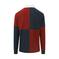 Camisetas de Rugby Vintage Personalizadas, Polo de Manga Larga, 100% Algodón, Logotipo Bordado, Camiseta de Rugby para Hombre