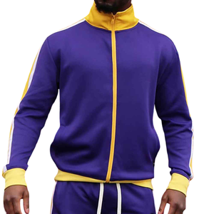 Veste de sport zippée de bonne qualité, tissu polyester et élasthanne, poches avant tendance, look classique pour homme - Product Image 3