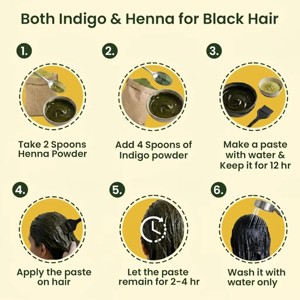 Polvo de Índigo 100% Puro de Marca Privada, 200g, Polvo Natural de Hoja de Indigofera Tinctoria para Teñir el Cabello y Cuidado Capilar - Product Image 3