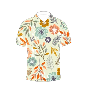 Camisa Polo con Estampado Botánico en Acuarela para Hombre, Camiseta de Verano de Manga Corta, Cuello Casual con Botones, Transpirable y Ligera - Product Image 1