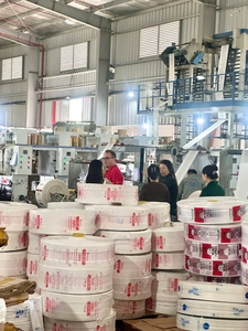 Sacs de courses en plastique HDPE/PE écologiques personnalisés OEM, prix usine, jetables, imprimés « Merci », option à emporter - Product Image 4