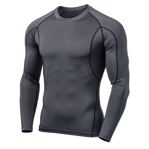 Camiseta Deportiva de Compresión de Manga Larga, Transpirable, Ecológica, de Secado Rápido, con Protección UV, en Poliéster/Nailon, Gran Venta - Product Image 5