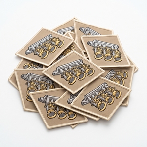 Parche bordado de escudo termoadhesivo para pedales de coche de transmisión manual, insignias automotrices, directo de fábrica - Product Image 3