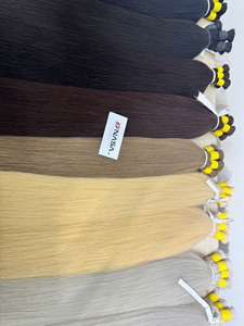 Extensiones de Cabello Humano Virgen Vietnamita Crudo al por Mayor, Más Vendidas, Blanqueadas, Ligeras, Naturales, Lisas, Súper Dobles, de 22-30 Pulgadas - Product Image 1