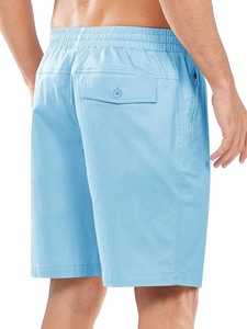 Shorts décontractés pour hommes, légers, en tissu de coton doux, taille élastique, confortables, pour la salle de sport, la course à pied, la détente, la plage, pour hommes - Product Image 2