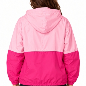 <b>Women</b> Hooded Windbreaker <b>Jacket</b> Full Sleeve Zip Closure Lightweight <b>Spring</b> Style Racer <b>Jacket</b> Custom Made <b>Jacket</b> For <b>Women</b> - Product Image 2