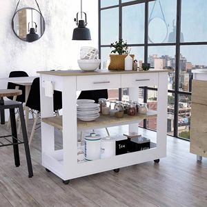 46 cucina isola con due ripiani e due cassetti - Product Image 1