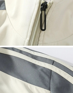 Ensemble de survêtement homme tendance 2026 – Veste zippée contrastante et pantalon de jogging – Ensemble 2 pièces personnalisable avec logo – Vente en gros – Tenue de sport - Product Image 4