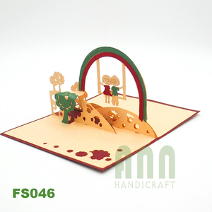 Kiricard 3D Pop-up <b>Rainbow</b> <b>Card</b> Beautiful Handmade Paper Greeting <b>Card</b> Offset Japan for Birthday Valentine's Day Souvenir - Product Image 5