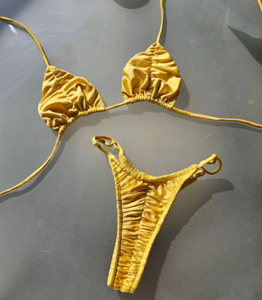 Ensemble de bikini sexy deux pièces pour femmes, avec bretelles réglables, tissu extensible, idéal pour la plage ou les fêtes à la piscine - Product Image 5