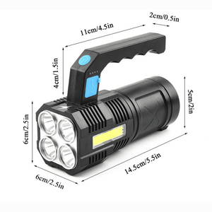 USB <b>Rechargeable</b> Handheld LED <b>Flashlight</b> Outdoor Spotlight Searchlight Work Light Logistics Only-USPS.TK/TMEU Exclusive Product - Product Image 2