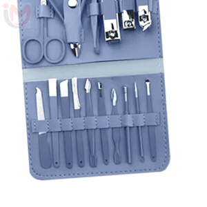 Kit de soin des ongles en acier inoxydable 16 pièces, ensemble d'outils de manucure et de pédicure, sac portable, style classique, pour adultes - Product Image 2