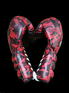 <b>Red</b> Camouflage Leather Boxing Gloves Laced-up for Adults Battle Gloves Custom <b>Lace</b> Up Boxing Gloves Designed For Boxing Gloves - Product Image 6