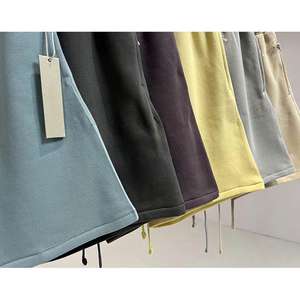 Alta calidad al por mayor fabricante de algodón personalizado pantalones cortos para correr de los hombres de gran tamaño sudor debajo de la rodilla gimnasio baloncesto pantalones cortos para hombres - Product Image 3