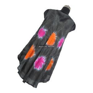 Vestido Largo de Rayón Estilo Occidental para Mujer 2026, Vestido de Noche de Rayón de Alta Calidad con Estampado Tie-Dye Bohemio Gitano, Vestido Tipo Paraguas para Mujer - Product Image 1