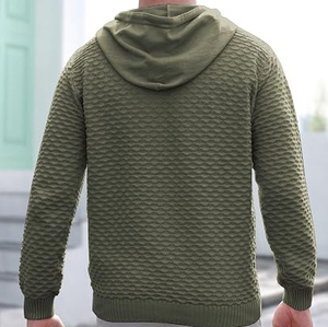 Sudadera con Capucha para Hombre, Tejida, 100% Algodón, Impermeable, 500g, Cálida para Invierno, Personalizada con Bordado, Venta al Por Mayor, Fabricante - Product Image 2