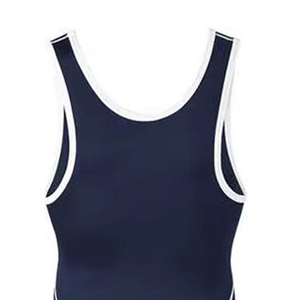 Professional Wholesale Comfortable <b>Men</b> Custom Made Reversible Waterproof Spandex/Polyester 260g Durable <b>Wrestling</b> <b>Singlets</b> Quick - Product Image 4