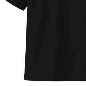 Black DropOver Tee T-shirt surdimensionné pour hommes en coton de qualité supérieure, col rond, manches courtes, coupe ample, streetwear, t-shirt basique confortable - Product Image 5